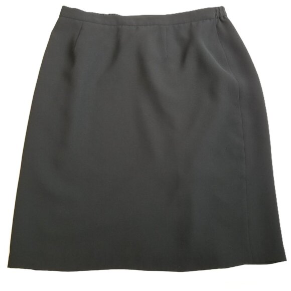 Suit Studio Black Pencil Skirt Size 18W Plus Elastic Waist Professional Career - Picture 1 of 5
